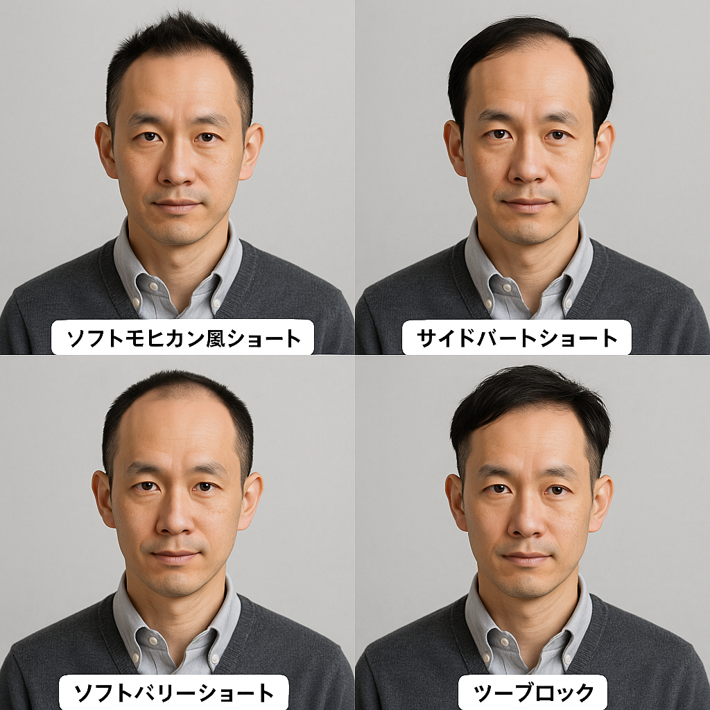 M字型の方におすすめの髪型