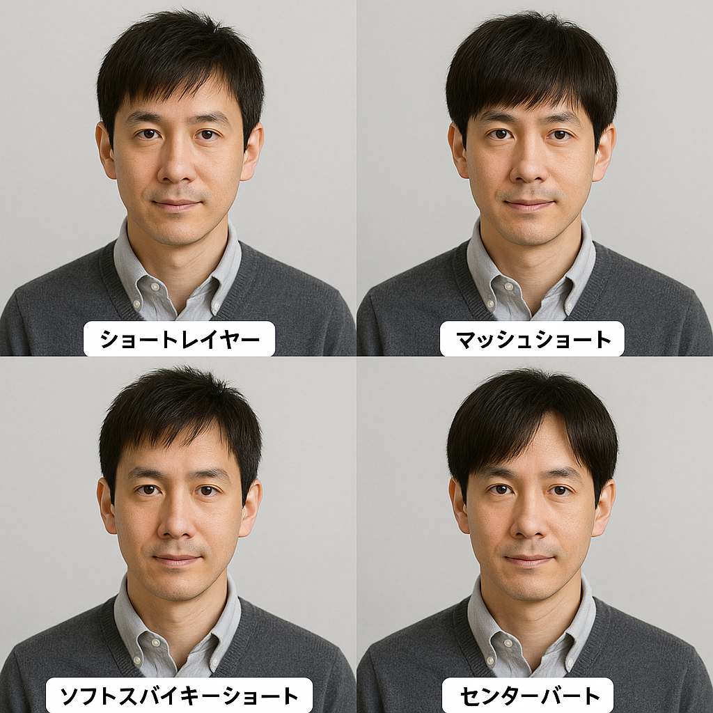 O字型の方におすすめの髪型