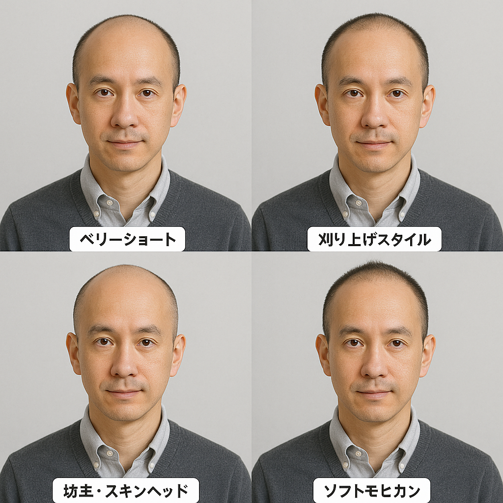 全体的な薄毛の方におすすめの髪型