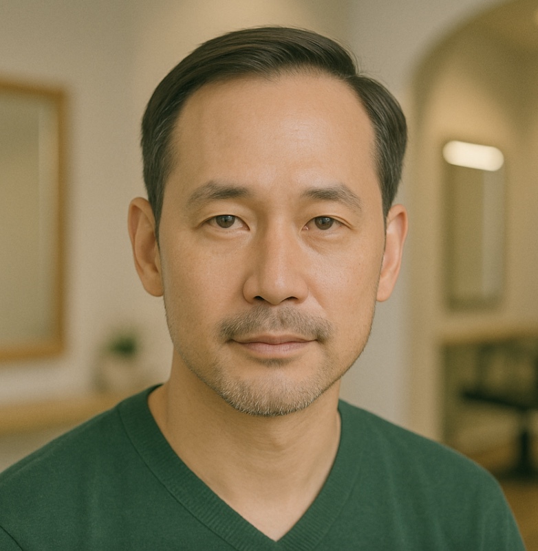 サイドパート・O字ハゲ対応スタイル