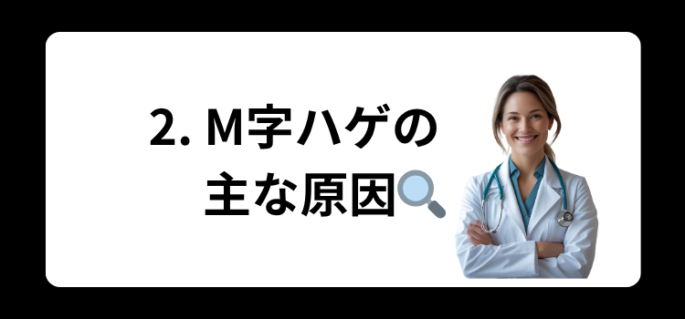 M字ハゲの原因　２