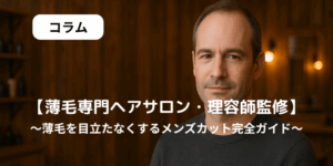 薄毛　メンズカット　理容師監修