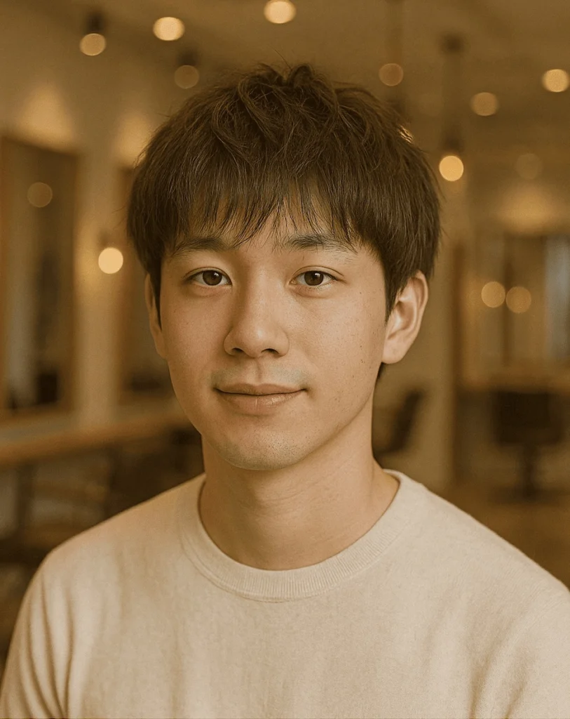 薄毛　メンズカット 銀座 美容室　SARUTAHIKO　20代　ナチュラルマッシュ