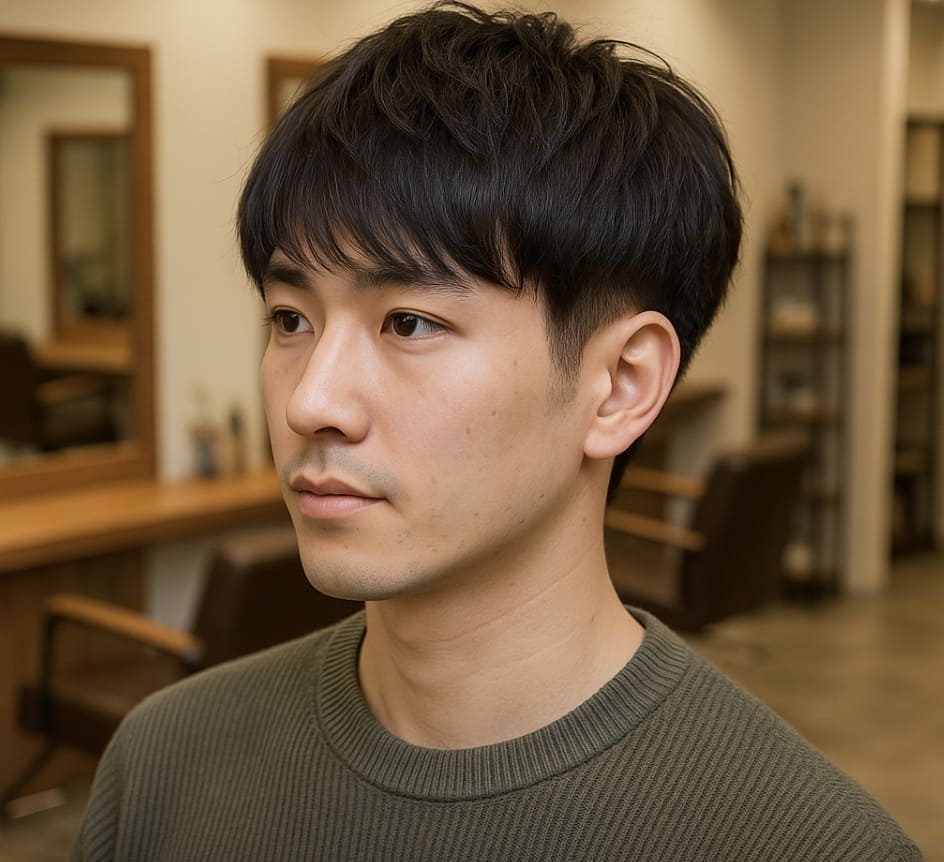 20代〜30代前半 センター分け はげる 銀座 美容室 SARUTAHIKO