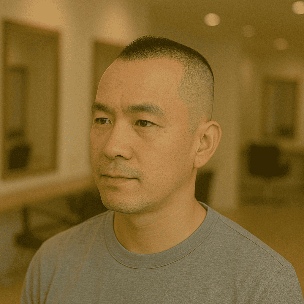 薄毛 坊主 頭