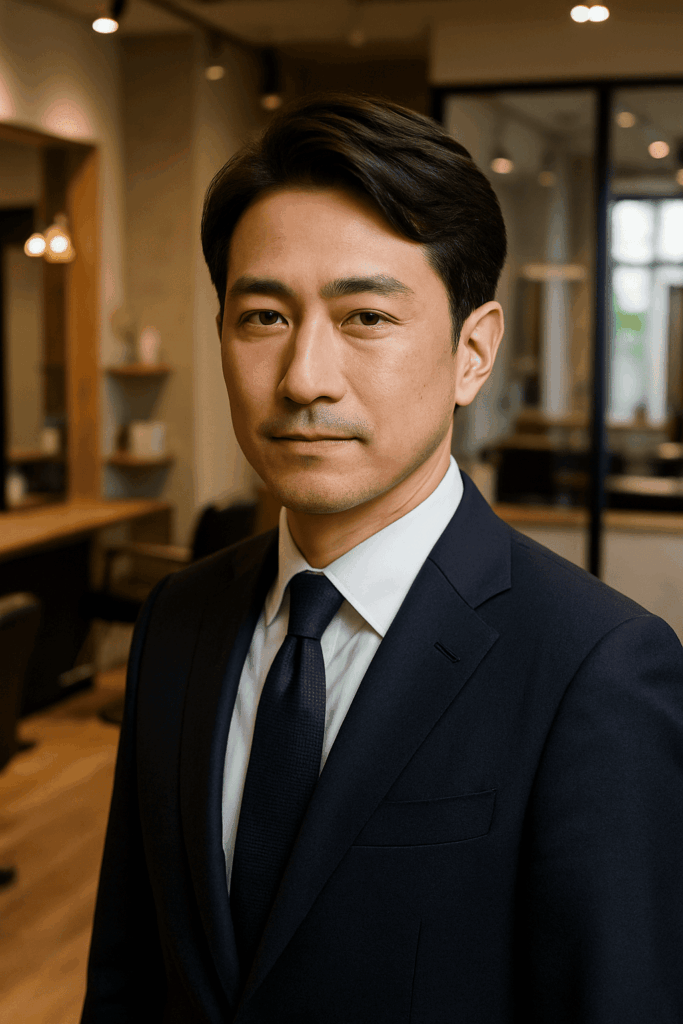 薄毛 頭頂部 銀座 美容室 SARUTAHIKO サイドパートスタイル