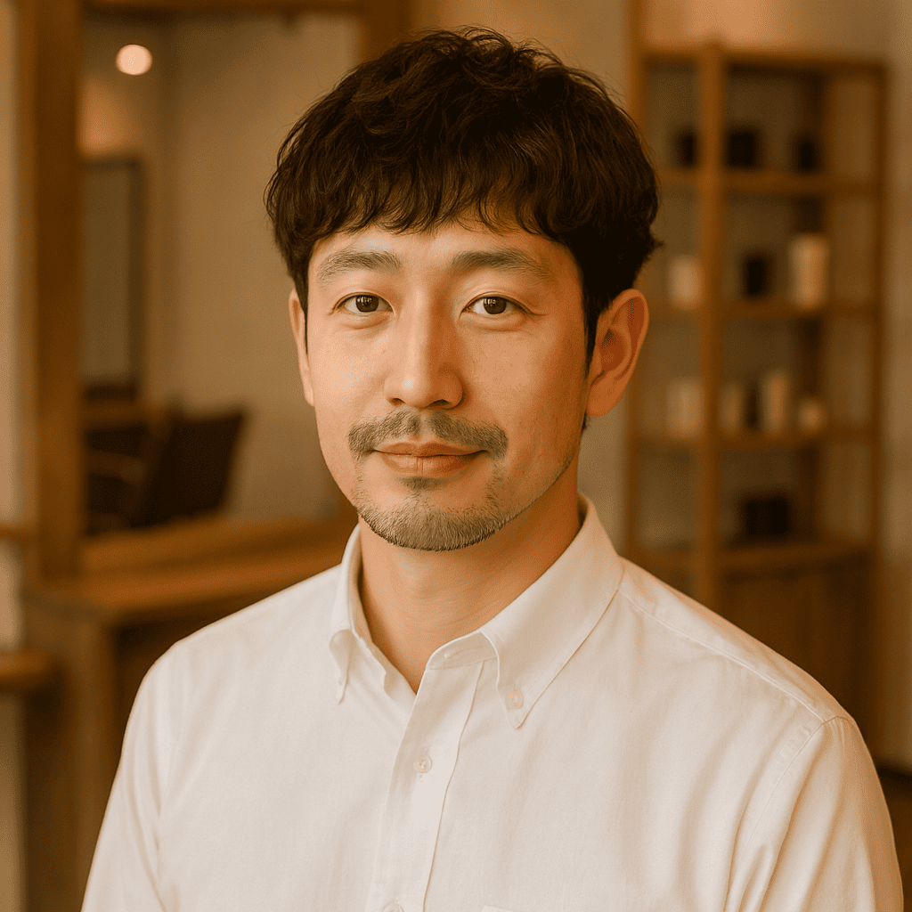 40代　短めマッシュ×軽いパーマ