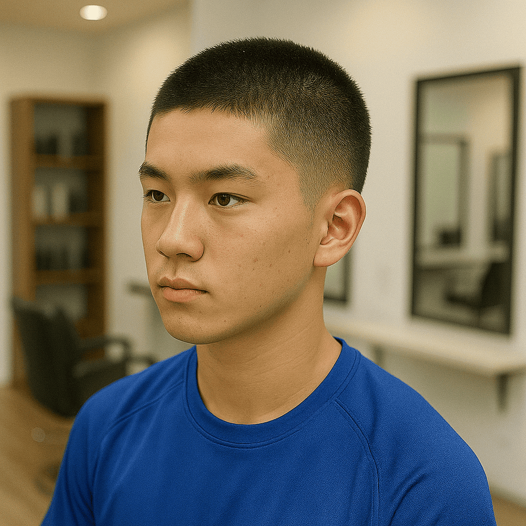 スポーティーな短髪 若ハゲ かっこいい 銀座 美容室 SARUTAHIKO