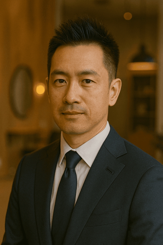 40代薄毛に似合うメンズカット 銀座 美容室 SARUTAHIKO フロントアップスタイル