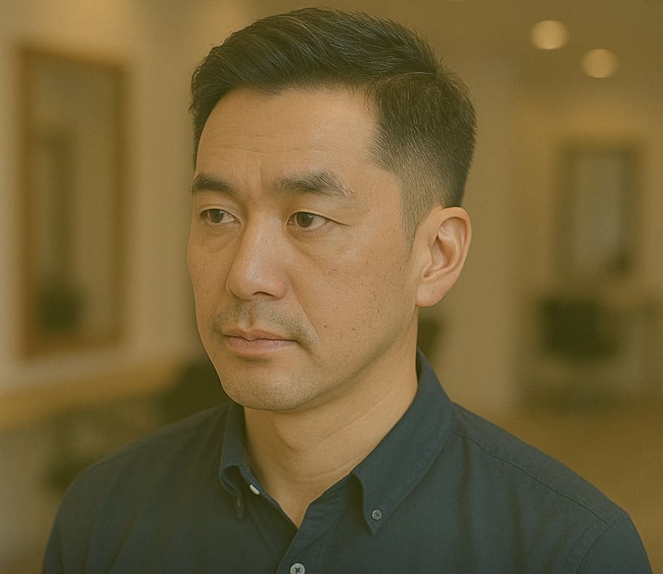 ソフトツーブロック　はげ　かっこいい　銀座 美容室　SARUTAHIKO