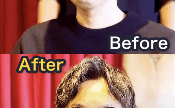 薄毛に似合う髪型_アップバンクショートとパーマでボリュームを作る髪型