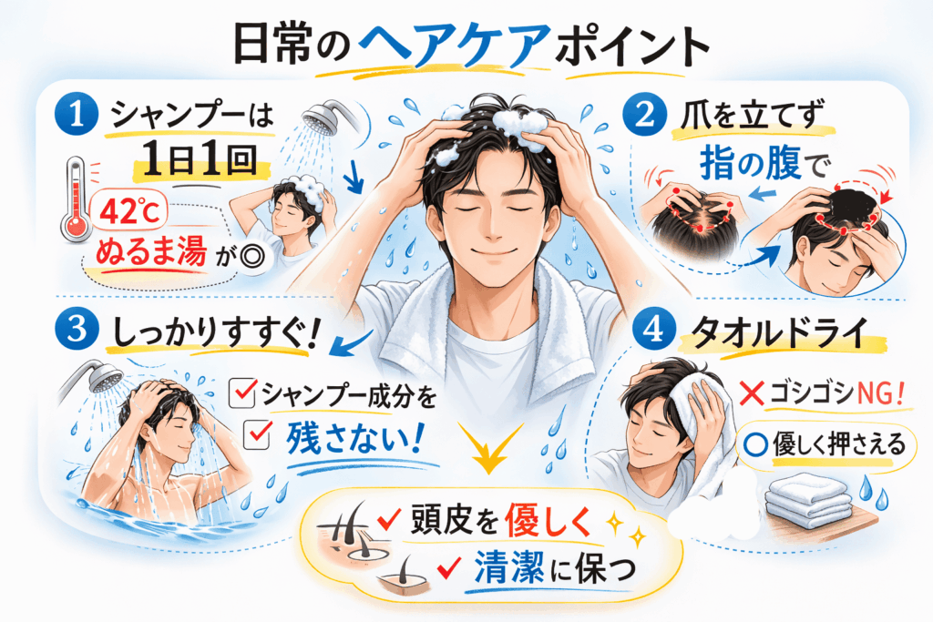 日常のヘアケアポイント