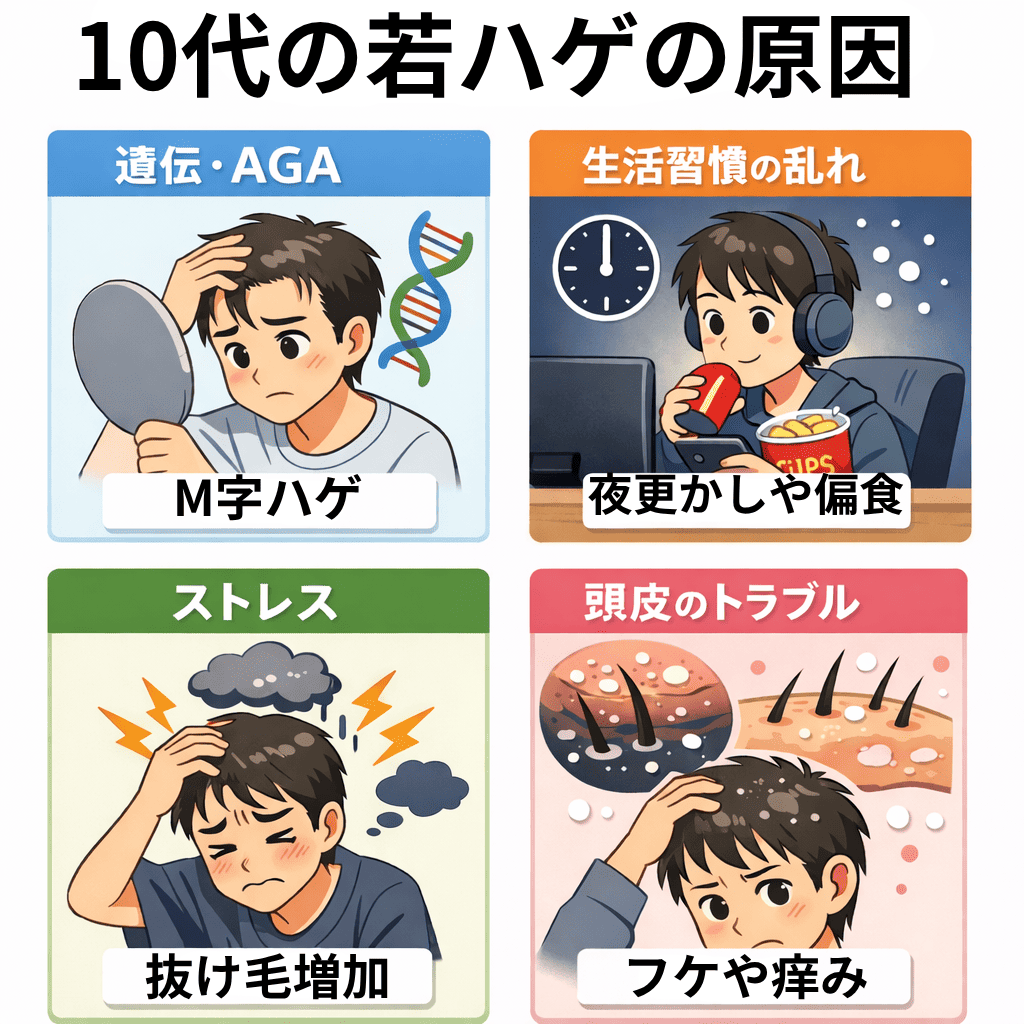 10代の若ハゲの原因