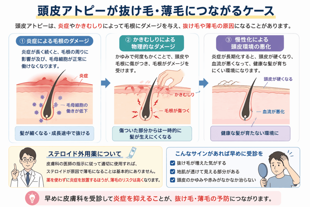 頭皮アトピー　薄毛