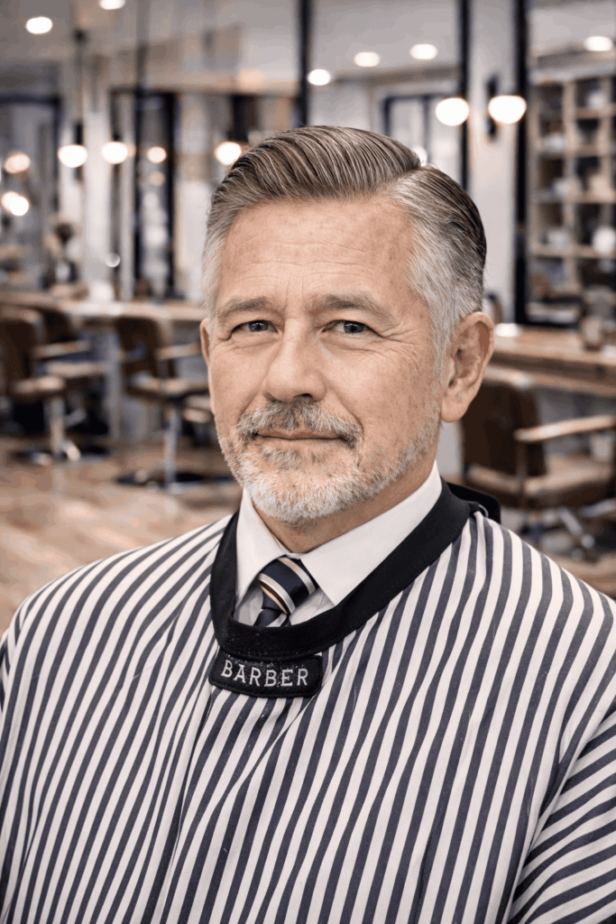 七三分け(バーバースタイル)