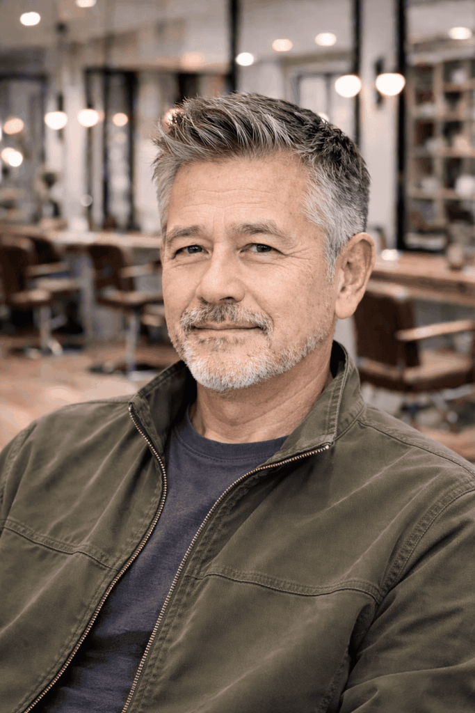 ツーブロック×ショート 60代