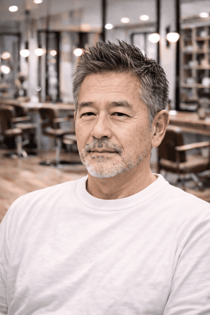 アップバング×ショート 60代