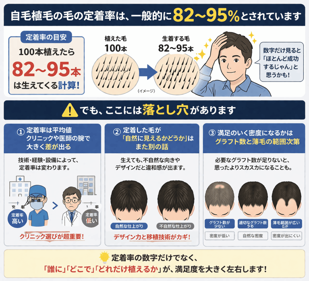 自毛植毛成功の要素と注意点