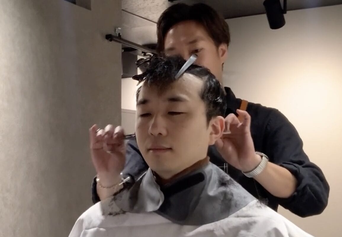４０代男性カットモデル