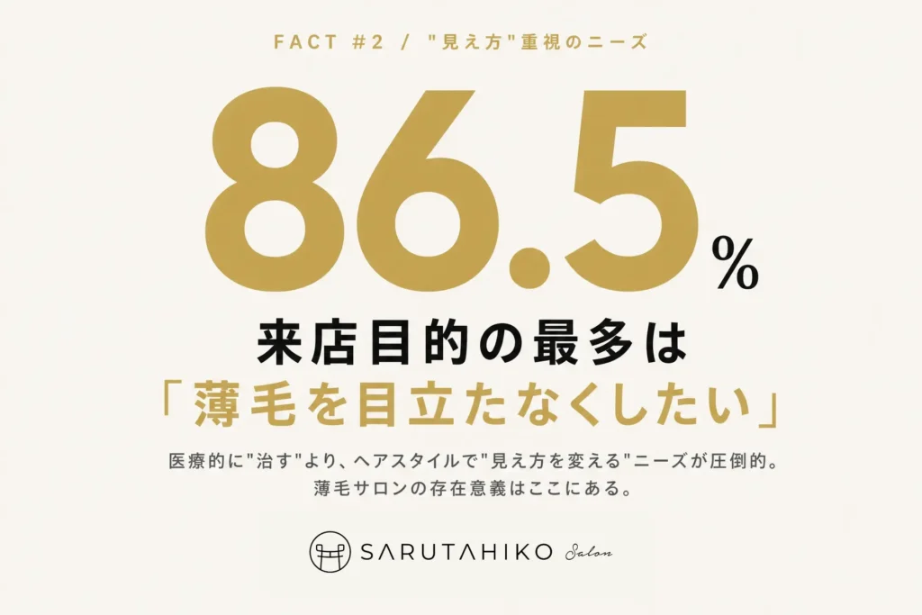 薄毛男性３０４人　調査　６