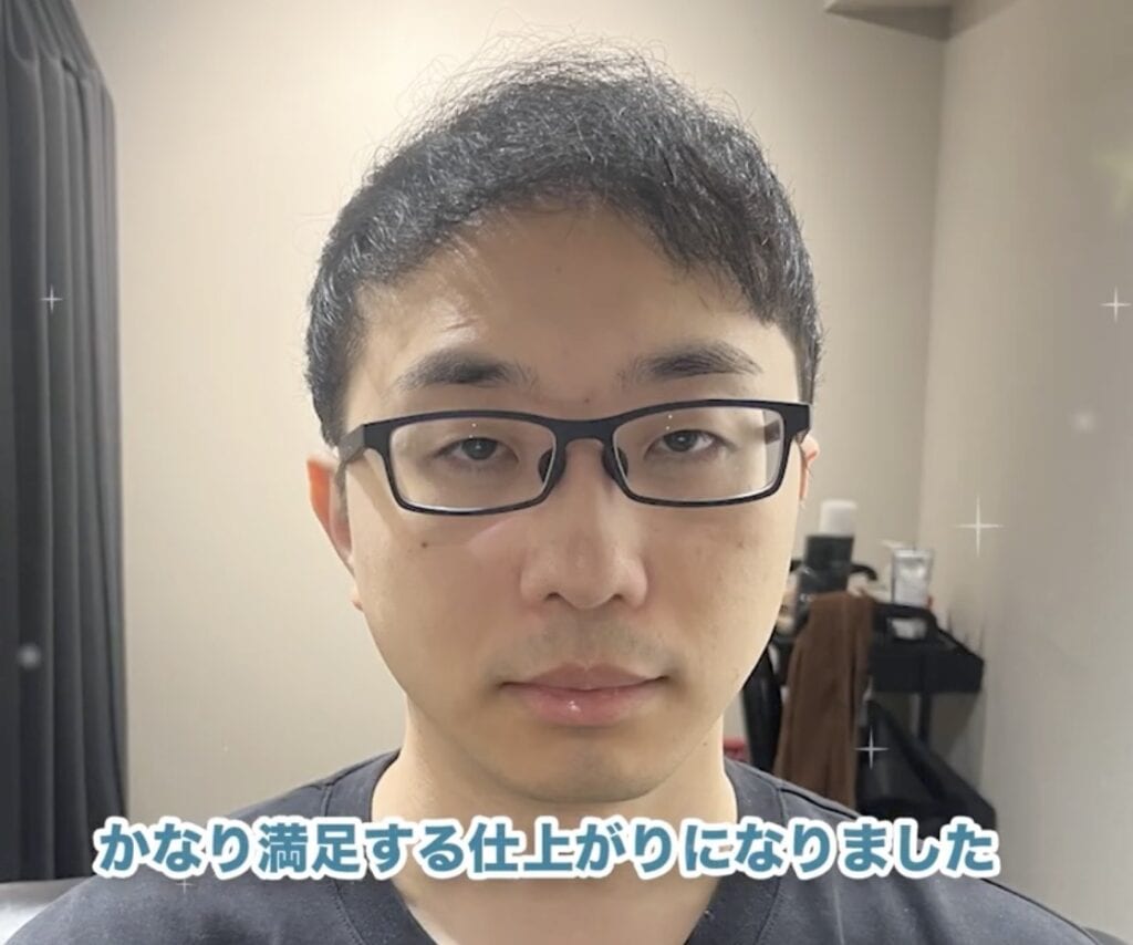 ４０代男性カットモデル
