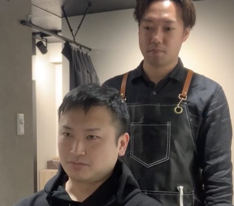 30代男性カットモデル