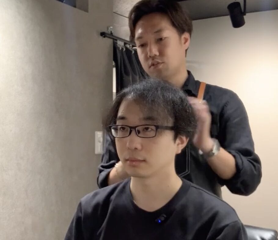 ４０代男性カットモデル